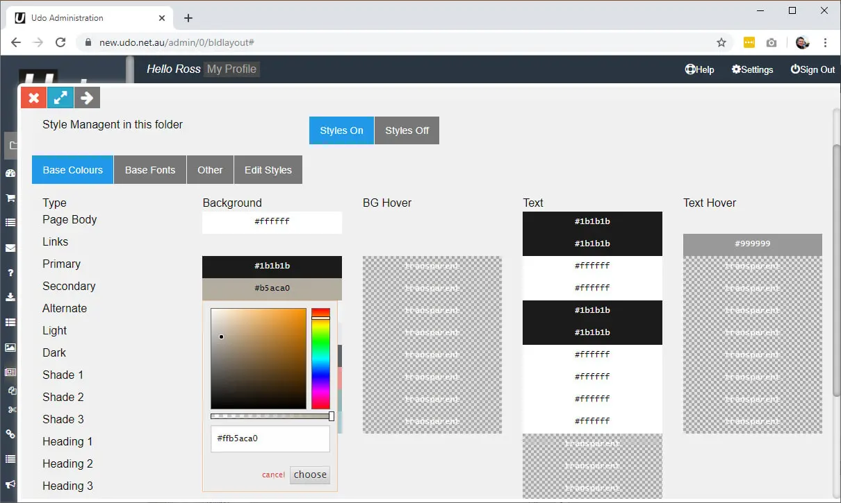 Theme config1